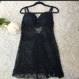 Sale🎉Torrid Black Lace Push-up Chemsie 🖤